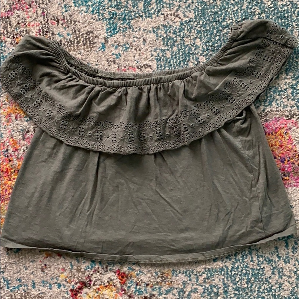 American Eagle Off the Shoulder Crop Top